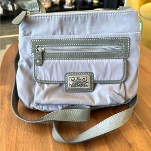 Brighton Nylon Gray Crossbody Bag